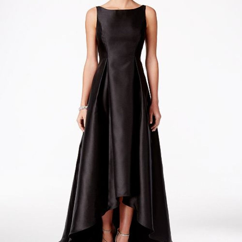 Adrianna Papell Black High Low Arcadia Ball Gown